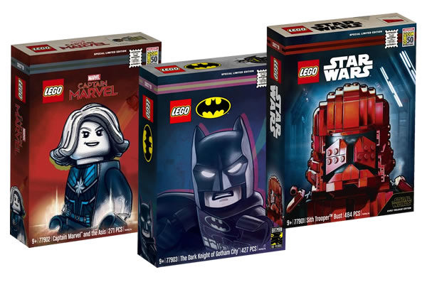 Lego captain marvel sdcc hot sale 2019